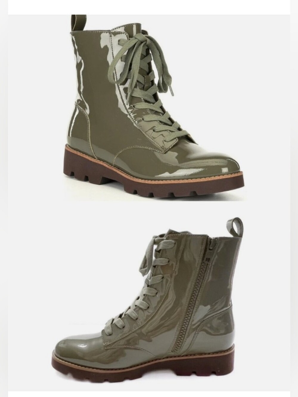 VIONIC - "Lani" Patent Combat Boots